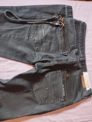 Pantalón G-Star RAW Negro Cremalleras