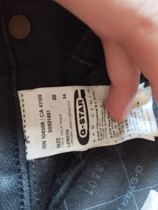 Pantalón G-Star RAW Negro Cremalleras