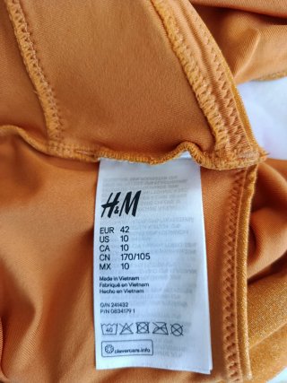 Braguita bikini naranja y amarilla nueva