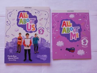 Libro y librito ejercicios ingles 5 pri. All About