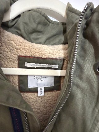 Abrigo Pepe Jeans verde oliva T16