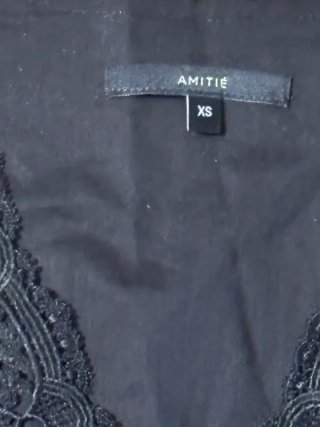 Vestido negro Amitie mujer