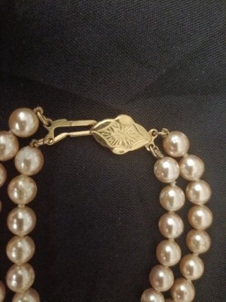 Collar de perlas de 3 hileras