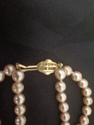 Collar de perlas de 3 hileras