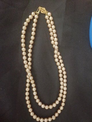 Collar de perlas de 3 hileras