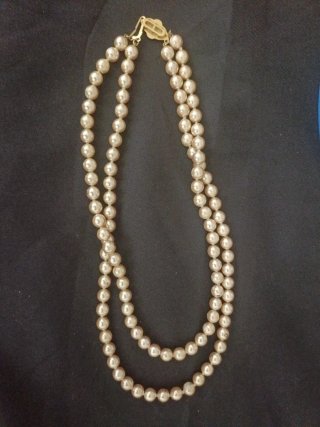 Collar de perlas de 3 hileras