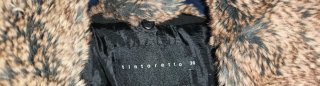 Parka Tintoretto Negra con pelo en el cuello