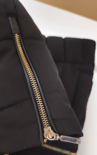 Parka Tintoretto Negra con pelo en el cuello