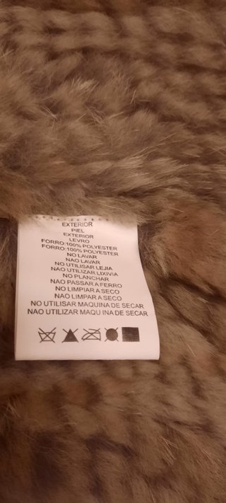 Chaleco de conejo talla 44