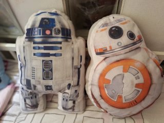 Cojines Star Wars R2-D2 y BB-8