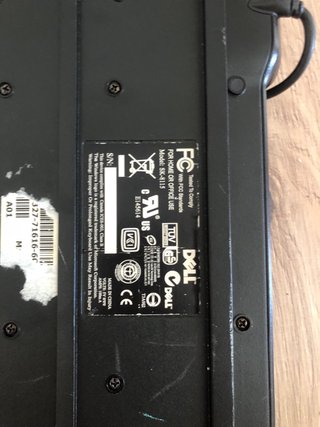 Teclado Dell USB para piezas