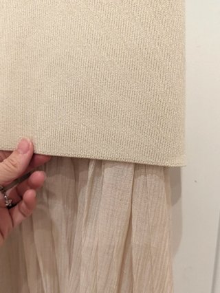 Falda Zara Beige Talla L