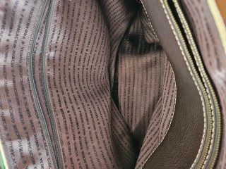 Bolso maletín Purificación García Beige/Marrón