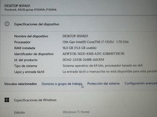 PORTATIL ASUS I7 13GEN 16GB 1TB