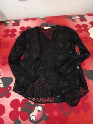 Blusa Encaje Negro Marks Ther Paris T-U