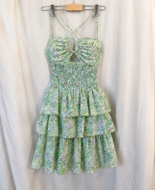 Vestido halter estampado floral