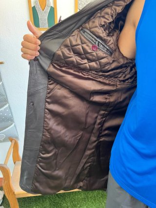 Abrigo tres cuartos de piel