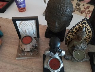 Lote de 6 figuras de Buda