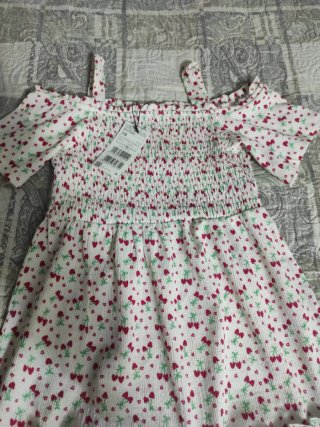 Abito bimba con stampa ciliegie