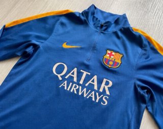 Sudadera Nike FC Barcelona Azul y Dorado