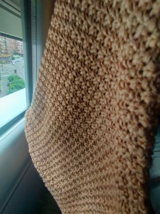 Chaqueta punto mujer mostaza claro