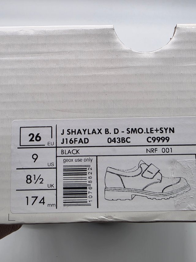 Geox J Shaylax Zapatos Cuero Negro T. 26