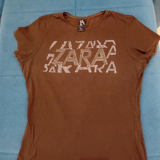 T-shirt Zara donna con strass