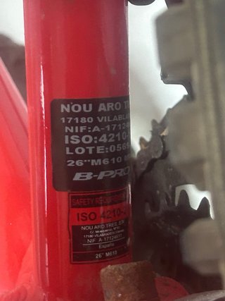 Bicicleta B-Pro Roja 26