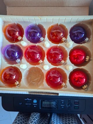 Bolas de Navidad de Vidrio Transparentes
