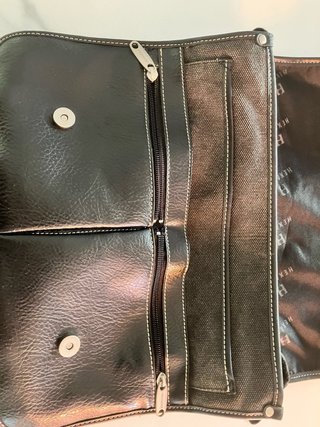 Bolso bandolera H HERODNA piel negro