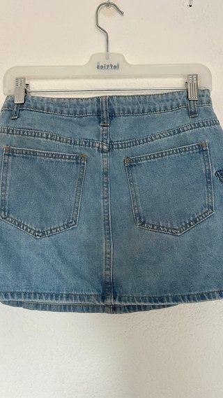 Falda vaquera cargo azul