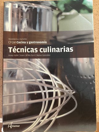 Técnicas culinarias, CFGM Cocina y gastronomía ...