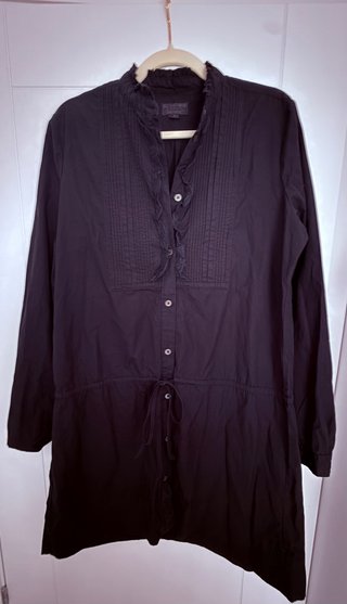 Vestido Polo Jeans Negro Talla L