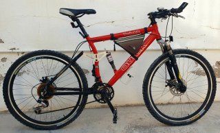 Bicicleta de Montaña Roja Vtt talla M