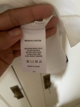 Camisa blanca manga cort rayas negras sin estrenar