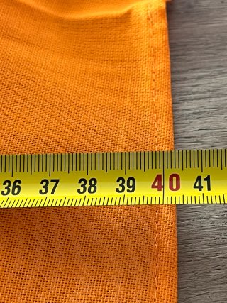 Set 6 Tovaglioli Stoffa Giallo Rosso Arancio