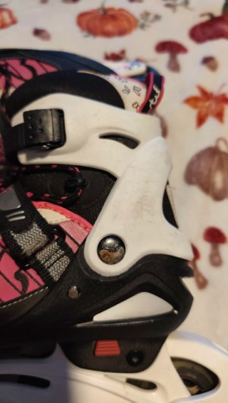 Patines negros y fucsia talla 35-38