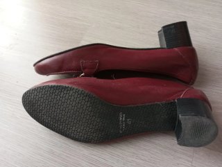 Scarpe da donna piatte bordeaux