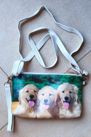 Bolso neceser plastificado perros cachorros