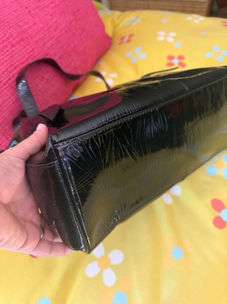 Bolso RR Piel Negra Charol