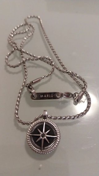 Collana uomo con pendente bussola