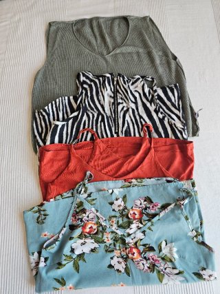 Lote de tops de mujer sin mangas