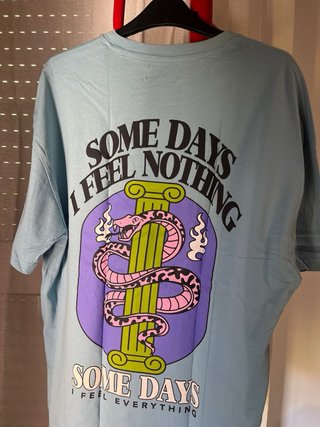 Camiseta Bershka azul talla XS