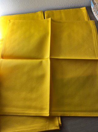 Set 6 Tovaglioli Stoffa Gialli