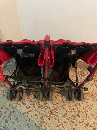 Carrito Chicco Echo Doble Rojo súper practico