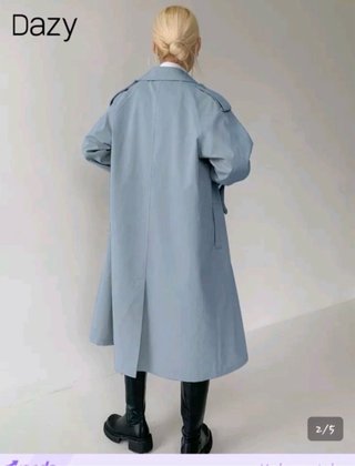Gabardina oversize azul Dazy Talla 42-44 nueva