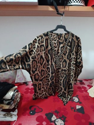 Blusón Caftán Leopardo Dis Moi Paris T-U