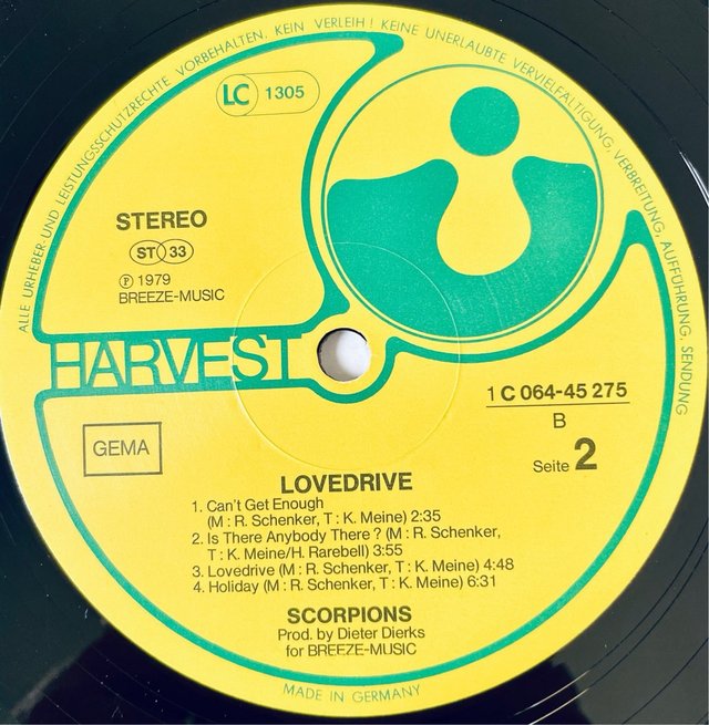 Scorpions – Lovedrive | LP Vinilo