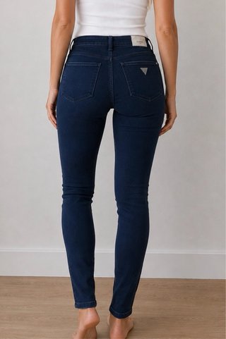 Pantalón pitillo Guess azul nuevo con etiquetas