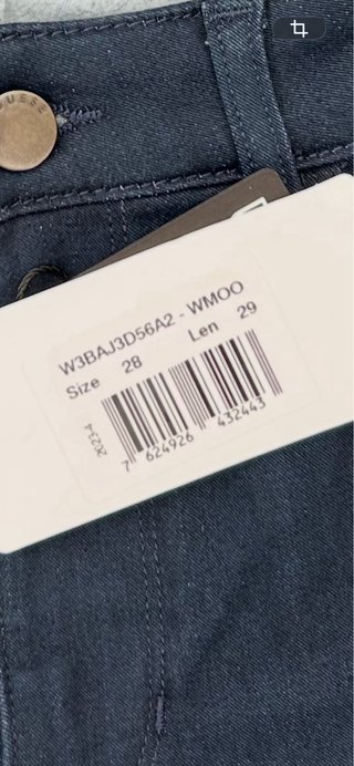Pantalón pitillo Guess azul nuevo con etiquetas